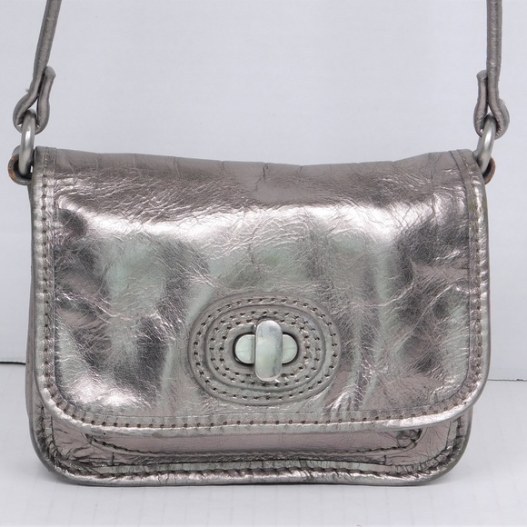 pewter crossbody bag